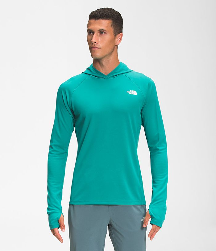 Sudadera Con Capucha The North Face Hombre Wander Sun - Colombia QEBMKF768 - Verde